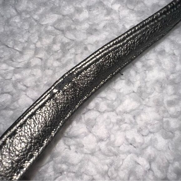 Imoshion Gunmetal Pewter Gray Fold-over Shoulder Bag or Clutch Rhinestones - Picture 10 of 12